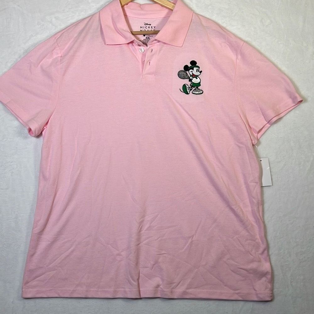 Disney Mickey and friends‎ tennis club polo shirt- NWT-Men XXL